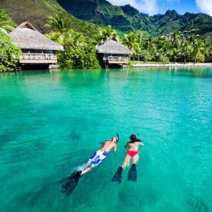 Snorkeling on a Tahiti yacht charter
