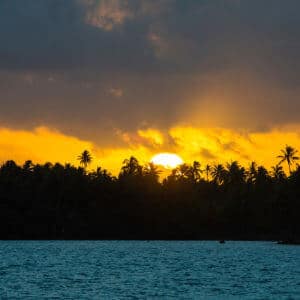 Sunset in Tahiti